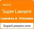 Rated by Super Lawyers Leandros A. Vrionedes SuperLawyers.com