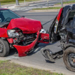 Rear-end Car collision on street