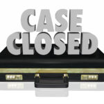 briefcase that reads case closed